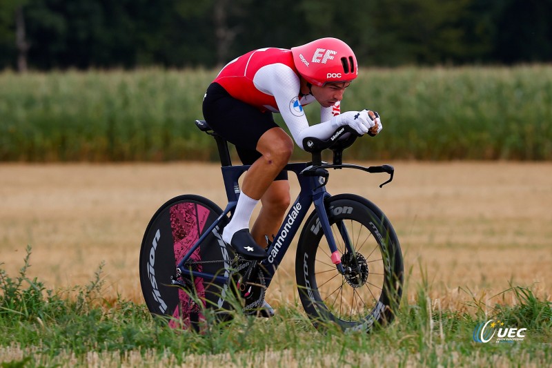 European Championships Munich 2022 - 2022 UEC Road Elite European Championships - Men's ITT - 17/08/2022 - Stefan Bissegger (SUI) - photo Luca Bettini/UEC/SprintCyclingAgency?2022